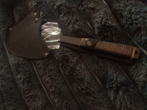 Black hatchet axe with blade - hatchet,