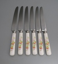 6 x Marks & Spencer St Michaels Ashberry Stainless Cutlery Table Knives 23.8cm