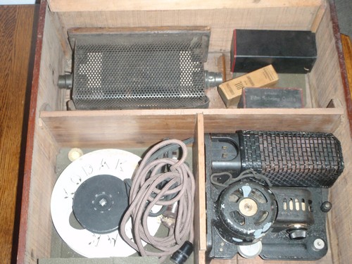 Antique film projector - film,