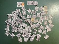 GB - QV 1d lilacs - few perfins, better postmarks generally - 50+