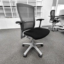 Knoll Life Ergonomic Task Chair – Black Mesh Back, Black Seat, Chrome Frame (...