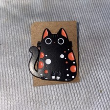 Black Cat Alloy Enamel Pin