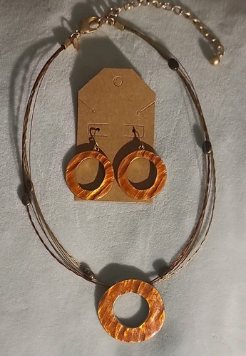 Chico gold orange tone - chico's, gold/orange