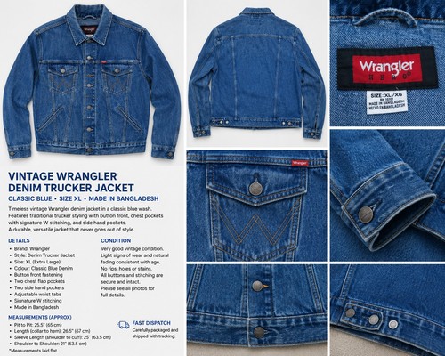 Wrangler men blue denim - men's,