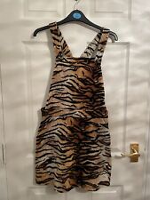 Urban Renewal Tiger Animal Print Fleece Pinafore Dress