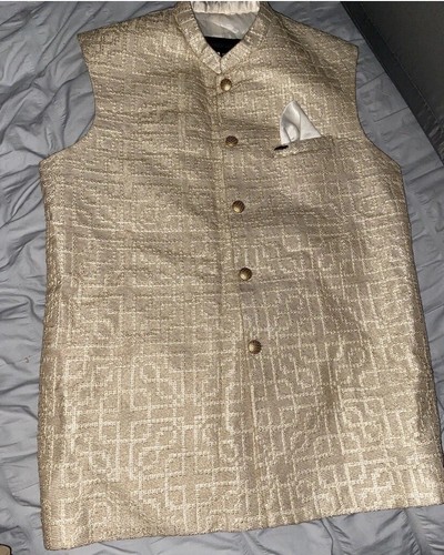 Asian wedding gold waist coat - waist,