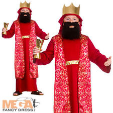 Red Wise Man Boys Fancy Dress Christmas Nativity King Kids Childrens Costume