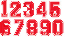 Felt 80's Football Shirt Soccer Numbers Heat Print Football Bukta Style Sevilla
