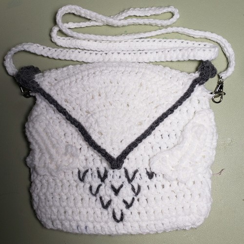 Handmade crochet owl handbag - owl,