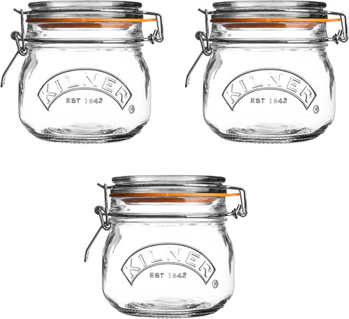 Set round clip top jars - round,