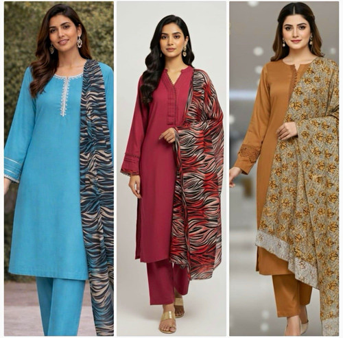 Women printed winter salwar - printed,
