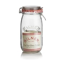 Kilner Cliptop 3 Litre Glass Storage Jar - Ideal for Jam /Sweets/Pickle/Chutney