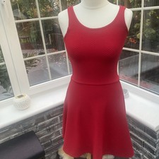 Red Skater Dress By Select Size 8