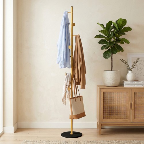 Freestanding metal coat rack - freestanding,