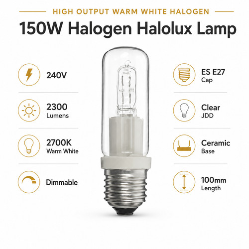 150w halogen halolux jdd - halogen,