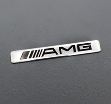 Silver AMG Alloy Emblem Self