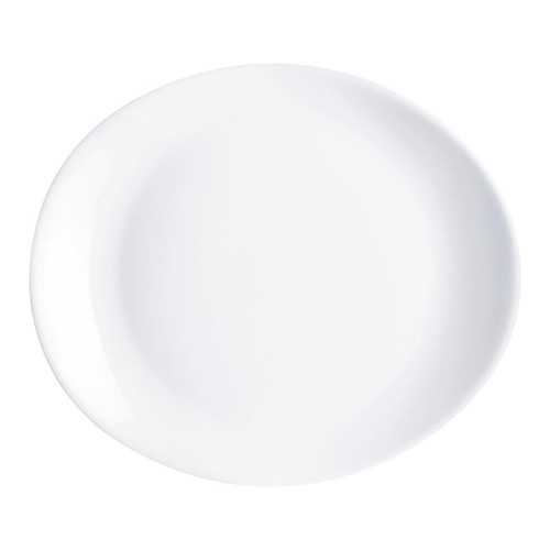 Luminarc steak plate oval - plate, opal