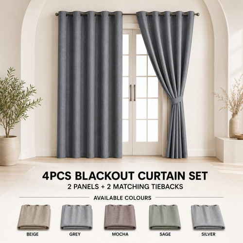 Pcs blackout curtain set - 4,