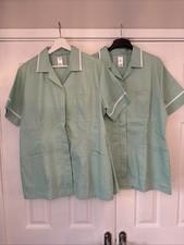 2 X Alexandra Healthcare Nurse Nursing Pale Green Aqua Tunics.