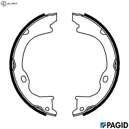Brake shoe set parking - brake,