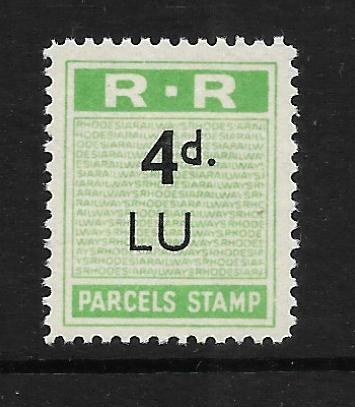 Rhodesia 1951 railway parcel - 1951,