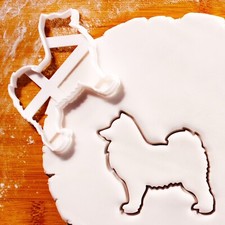 Samoyed Dog Silhouette cookie