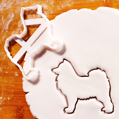 Samoyed dog silhouette cookie - samoyed,