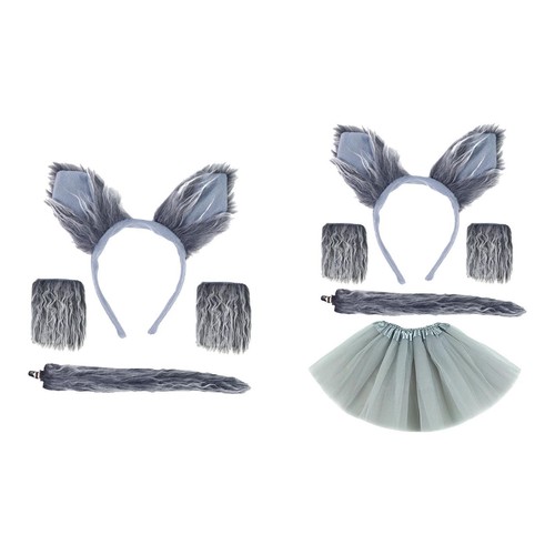 Wolf costume set fancy dress - fancy,