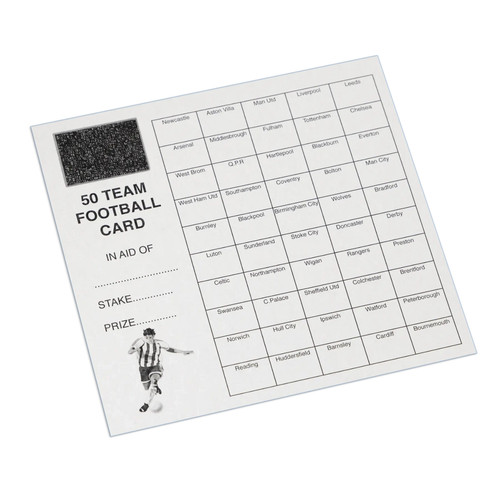 Football scratch cards - football, 50