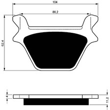 GOLDFREN BRAKE PAD MOUNT ON
