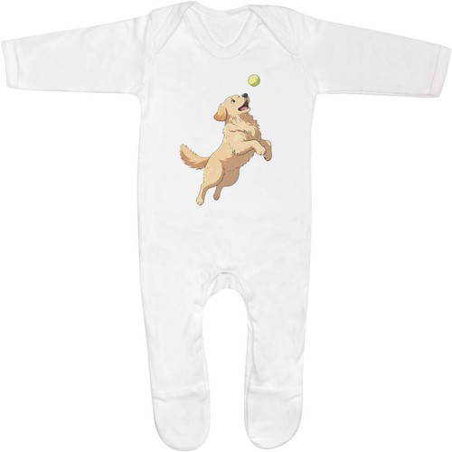 Golden retriever ball baby - 'golden, ball'