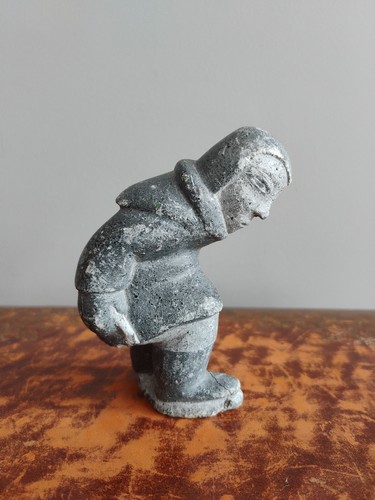 Vintage inuit carved stone - vintage,