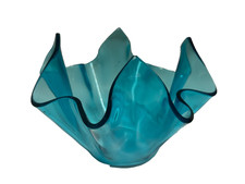 Vintage Art Glass Handkerchief