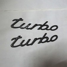 2x Matte Black turbo Big Metal