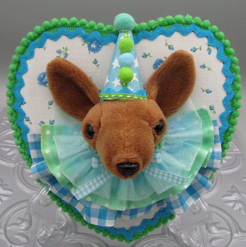 Plush taxidermy dachshund - taxidermy,