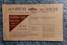 Motor Fuel Ration Book -