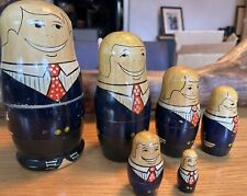 Russian Doll Set Of Six Donald Trump Look A Like [B14]