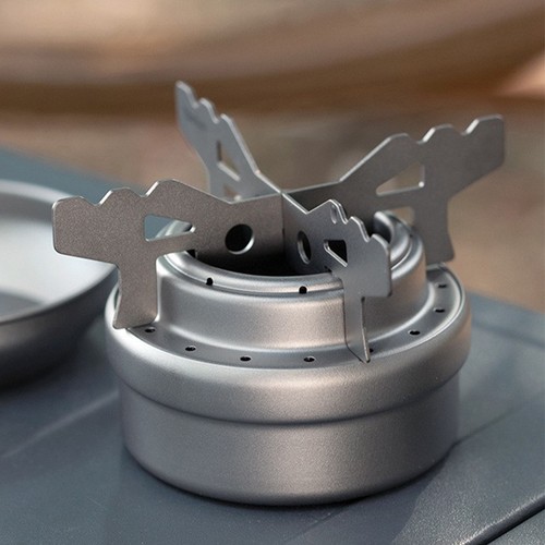 Silver titanium stove - silver,