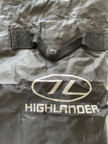Highlander black rucksack rain