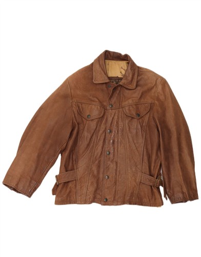 Vintage mens leather - mens, jacket