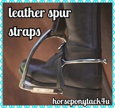 Leather Spur Straps windsor,sheldon,english leather riding boots brown or black