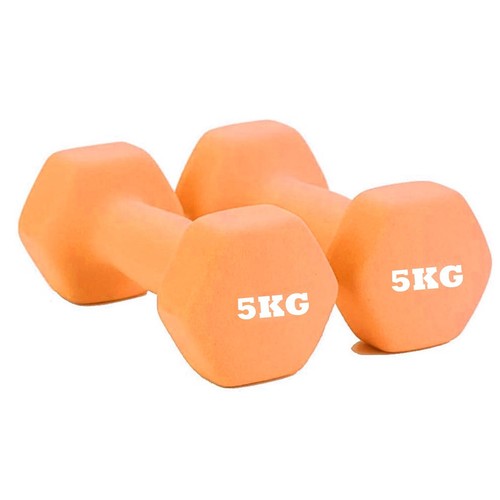 Neoprene dumbbells 5kg 2 - neoprene,