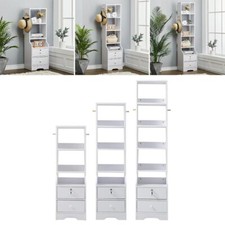 Tall Wooden Bedside Cabinet