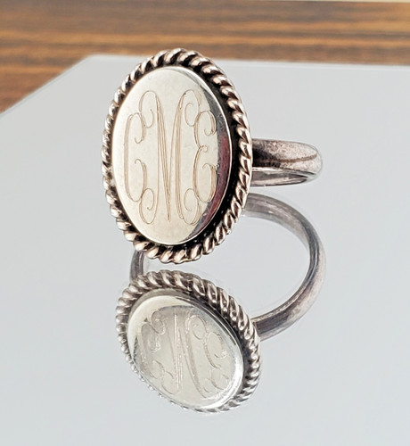 Vtg 925 monogram cme cem - monogram,
