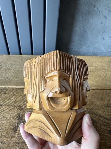 Vintage hand carved wooden - hand,