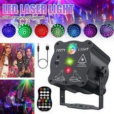 LED Party Disco Effect Multicoloured Light & Multiple Patterns. Includes Remote