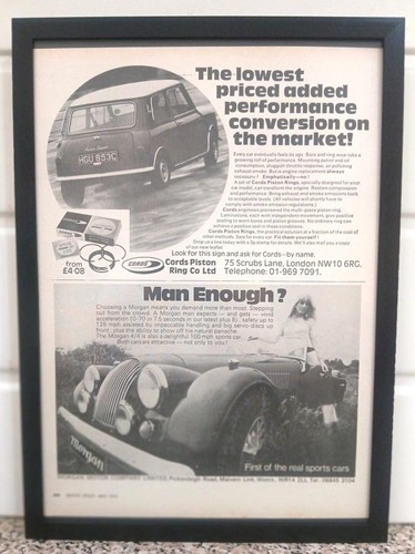 Framed original classic car - original,