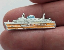 Townsend Thoresen Vintage Enamel Pin Badge
