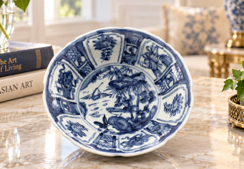 Antique chinese blue white - blue,