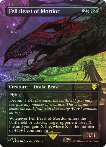 Foil fell beast mordor - of,
